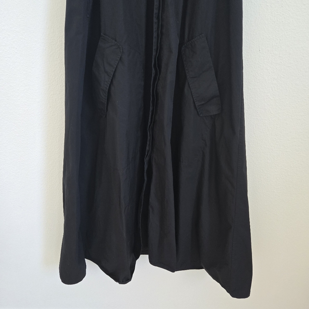 Veronique Leroy V-Neck Long Black Minimalist quiet luxury dress pockets size XXS - Picture 4 of 12